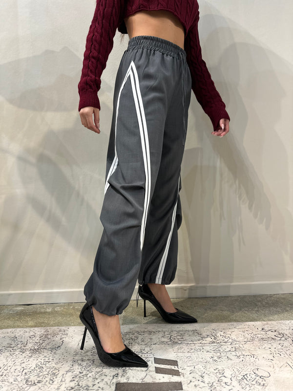 Pantalone jogger grigio