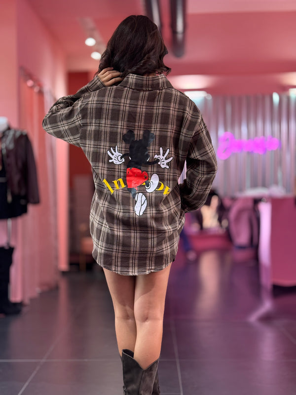 Camicia topolino marrone