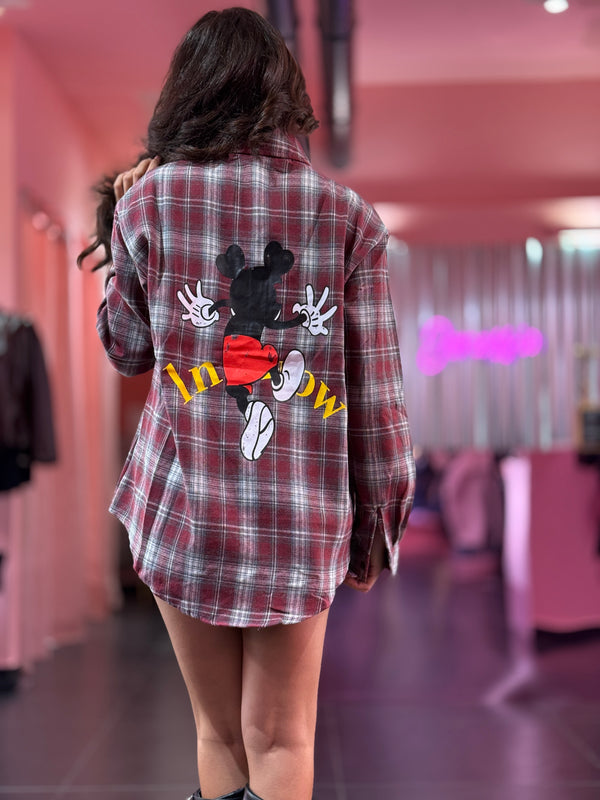 Camicia topolino bordeaux