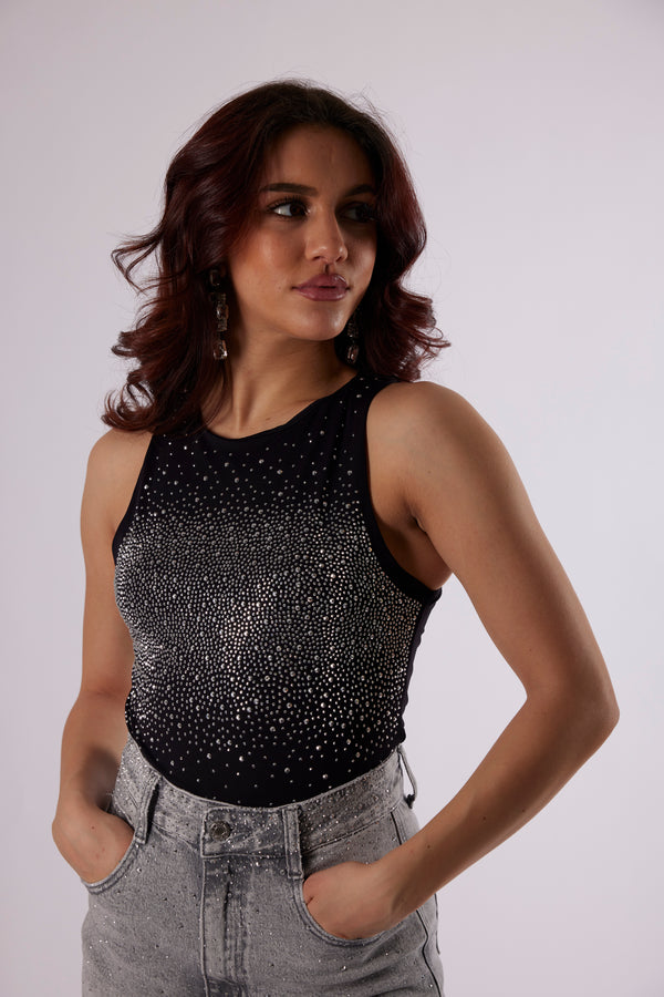 Body brillantino nero