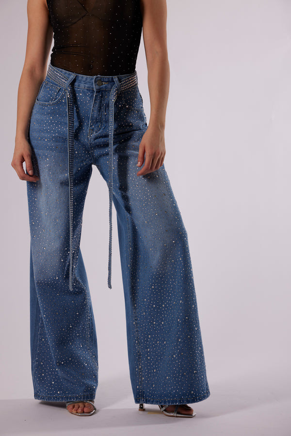 Jeans Carrie brillantino azzurro